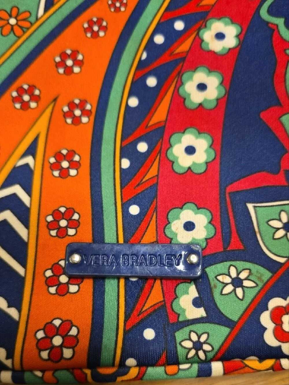 Vera Bradley Navy Multicolor Paisley Tablet Sleeve